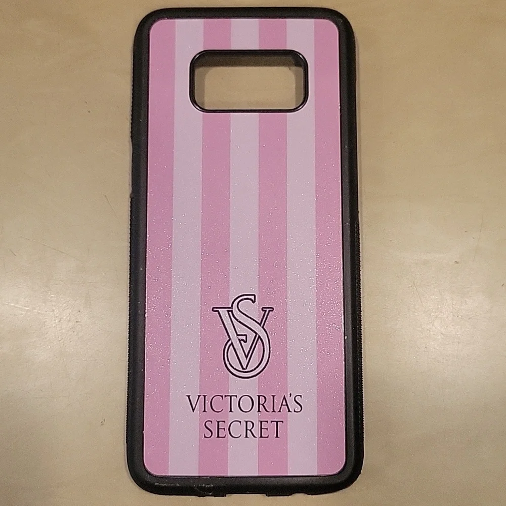 Victoria's Secret pink stripe iPhone case new without tags